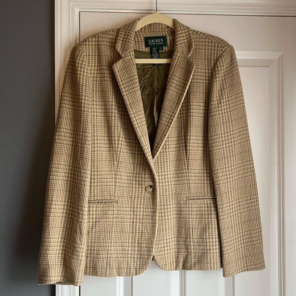Vintage Houndstooth Ralph Lauren Blazer